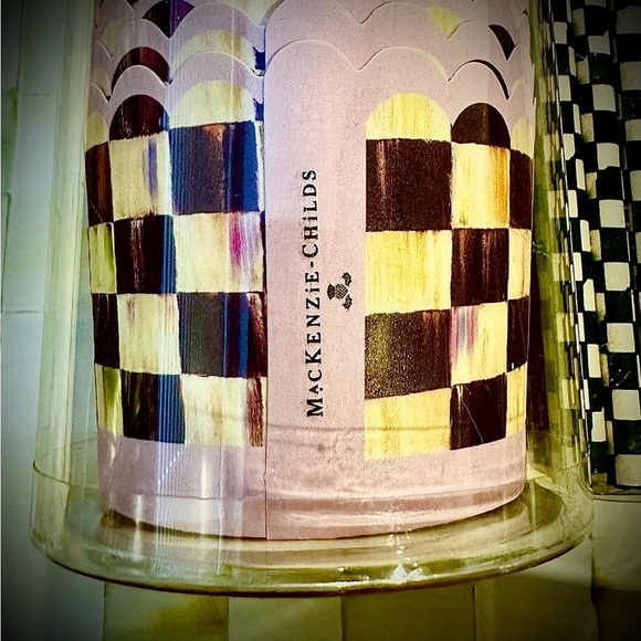 Mackenzie-Childs Courtly Check Cupcake Cups Set of 24 & Straws - Picture 2 of 4